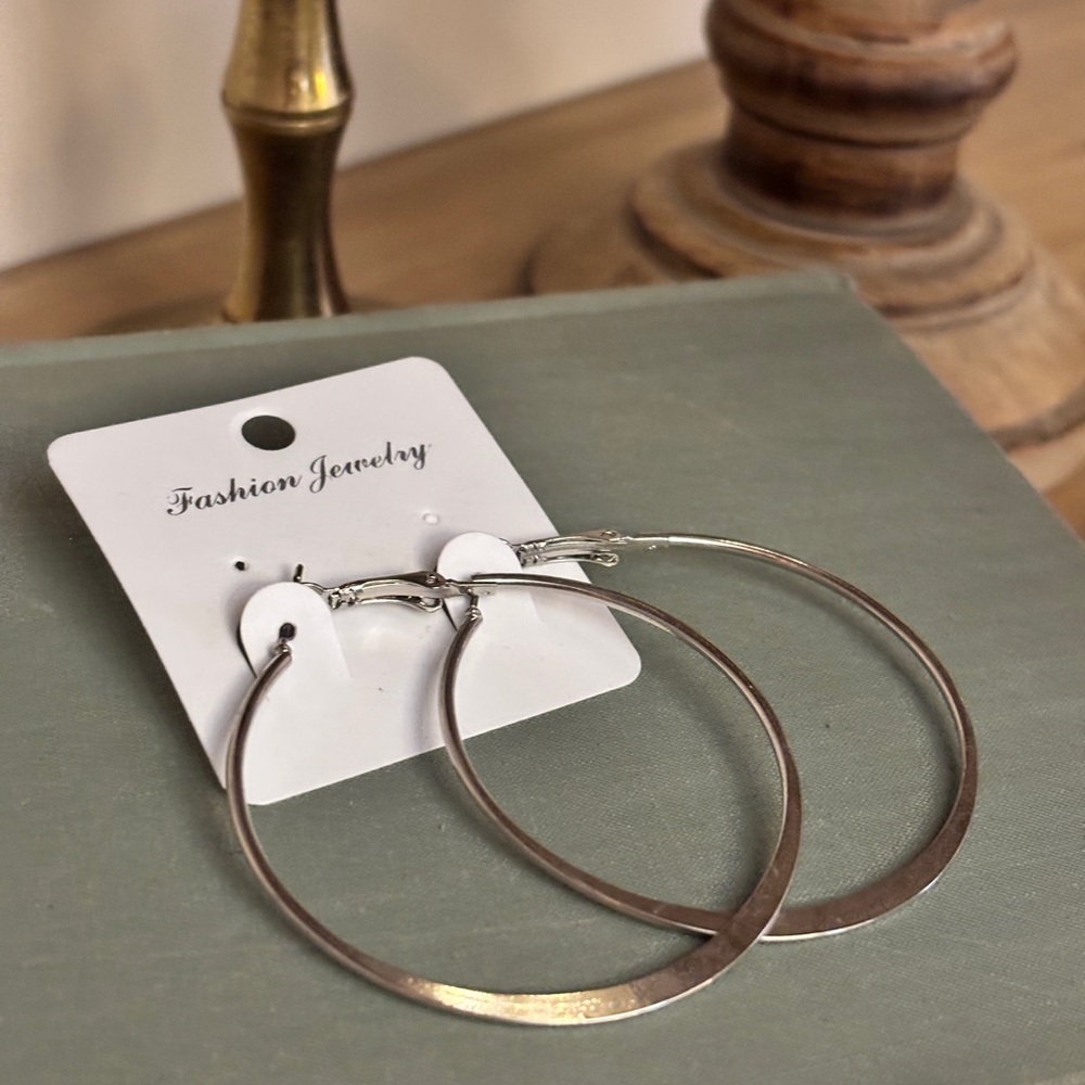 Silver Hoop Earrings